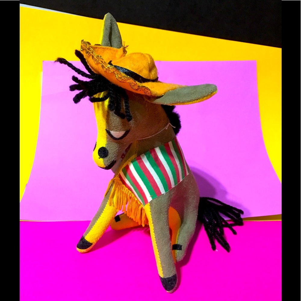 DREAM PET CUTE DONKEY PANCHO- Mexican Sombrero NWT